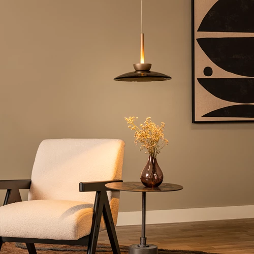 Lucide SANTIAGO - Pendant light - LED Dim. - CCT - 1x16W 2700K/4000K - Amber | Premium - atmosphere 1